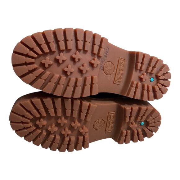 Timberland Women's Lace Up Boots - Burgundy and Tan - Picture 4 of 7